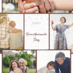 Brown Grandparents Day Collage Flyer