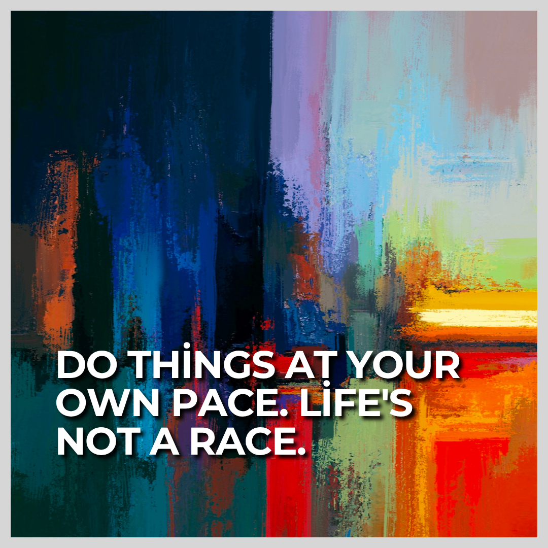 Colorful Paint Mix Illustration Motivational Instagram Post